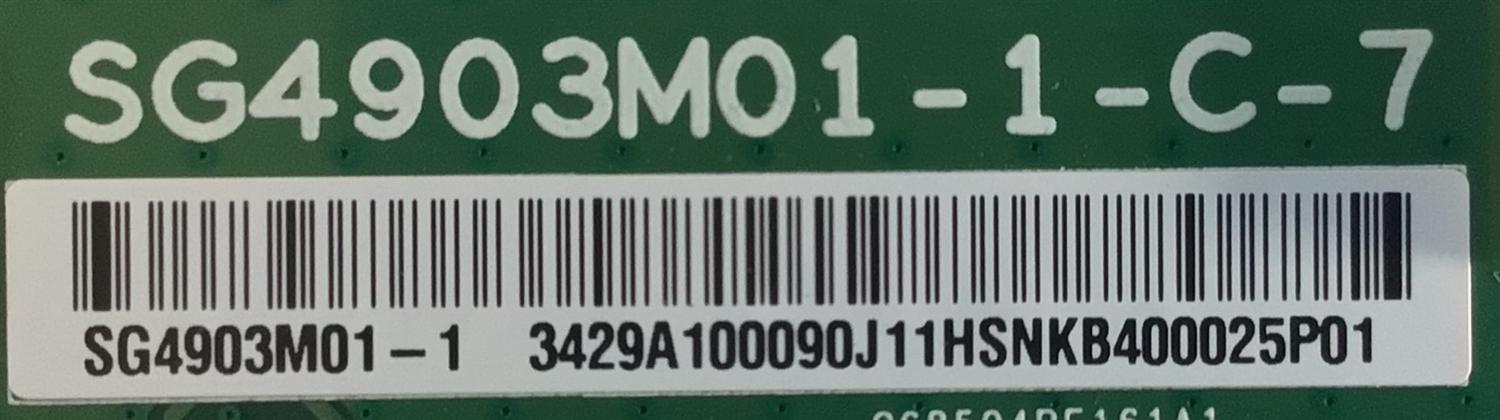 T-CON PARA MONITOR SAMSUNG / NUMERO DE PARTE 3429A10009 / SG4903M01-1-C-7 / SG4903M01-1 / 3429A100090J11H / 34.29A10.009 / G68504PF161A1 / PANEL CY-PR490LLHV1H / MODELO LC49RG90 / LC49RG90SSNXZA CA03 - Imagen 2